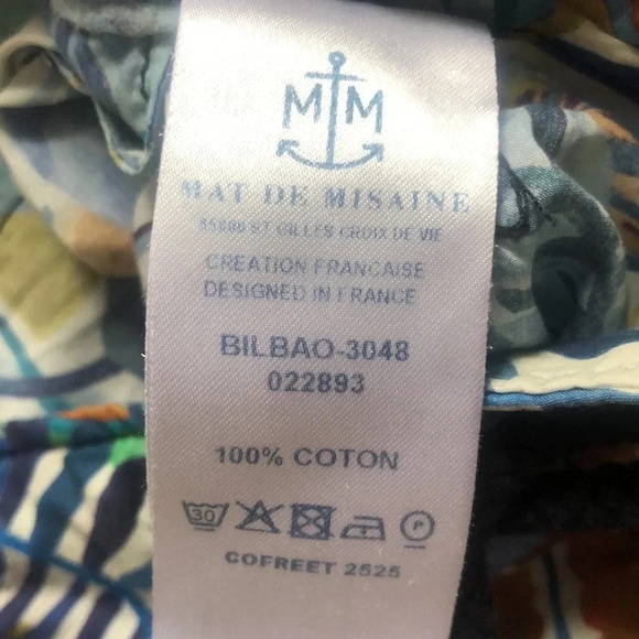 Mat de Misaine Bilbao shorts, size 34  or XS, cotton, drawstring, pull-on - Picture 7 of 9